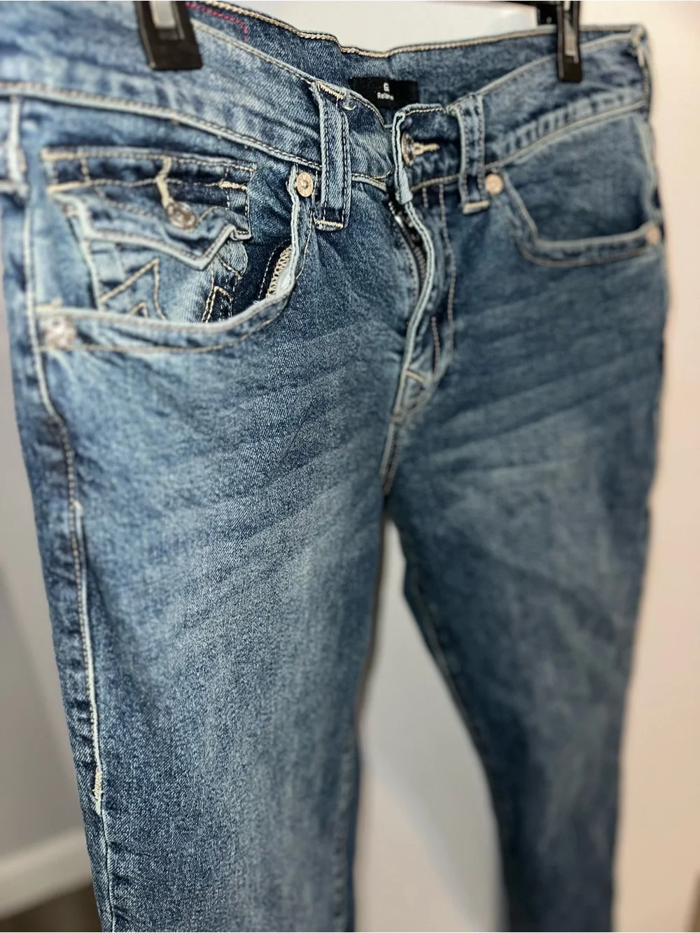 True Religion Men's Blue Relaxed slim Jeans